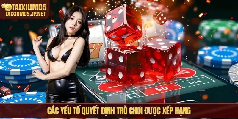 Các yếu tố quyết định trò chơi được xếp hạng